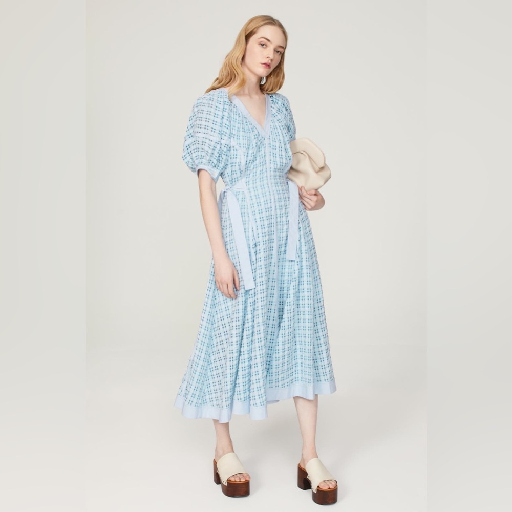 3.1 Phillip Lim Taffeta Blue Midi Dress